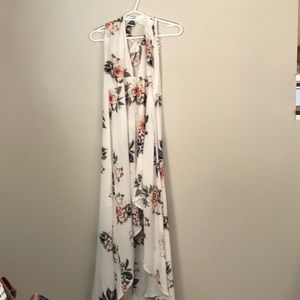 XL backless halter dress